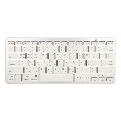JPYXKM Wireless Korean Keyboard, Minority Language Hangul Keyboard Ultra Thin Lightweight Silent Bluetooth Keyboards for Laptop/Computer/Surface/Desktop/Smart TV (Korean) by JPYXKM - Used condition - Image 7