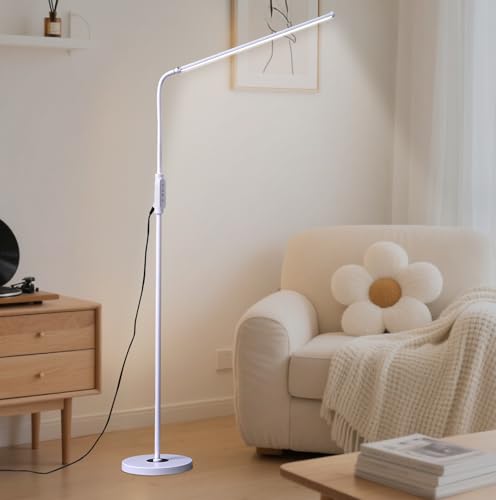 CGBE 60cm Lampadaire sur Pied Salon: 360 ° Flexible Lampe Liseuse sur...