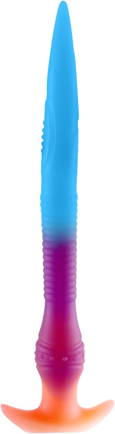 22.2 inch Super Long Large Butt Plug Dildo, Silicone Huge Anal Plug Prostate Massage, Soft Flexible G-spot Stimulation, Big Dildo Adult Sex Toys & Games for Men and Women (L)