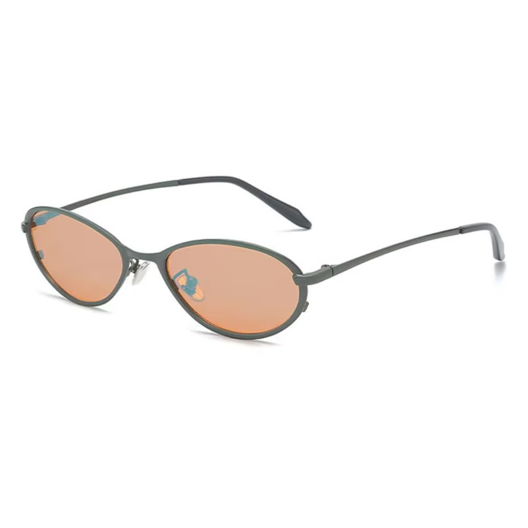 Modne metalowe okulary przeciwsłoneczne Cat Eye z filtrem UV400