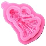 Dimensioni: 8,4 x 5,7 cm. Stampo per cioccolato a forma di sposa