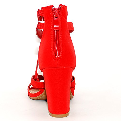 Image of Women's Chunky Heel Ankle Strap Sandals