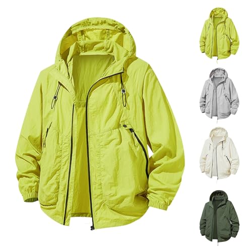 Veste de pluie imperméable homme softshell légère de transition à fermeture éclair