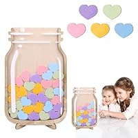 SPERMUOY Belohnungsglas Kinder,Sterne Belohnungsglas Belohnungssystem lehrerbedarf,Belohnungstafel Kinder Belohnungsglas für Jungen- und Mädchenkindergärten