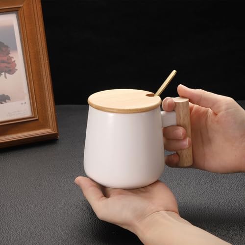 Taza de Cerámica HARFINGTON 12.85 Oz con Tapa y Cuchara miniatura 4