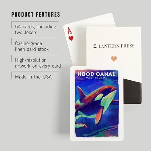 Baraja de Cartas Lantern Press Hood Canal Poker Size miniatura 3