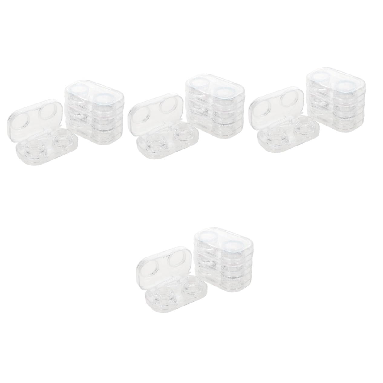 Healeved 4 Set Di Custodia Per Lenti A Contatto Custodia Per Lenti Cosmetiche Per Una Conservazione Sicura Dimensioni Da Viaggio Chiusura Ermetica Per Gli Spostamenti 4 Pezzi*4