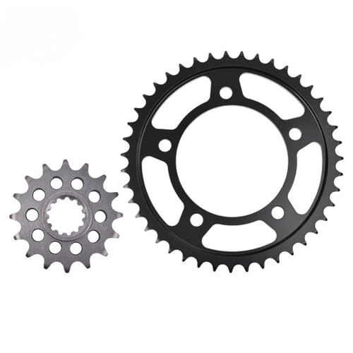 Pignon moto 16T et couronne 43T en acier 530 pour VTR1000 et CBR900