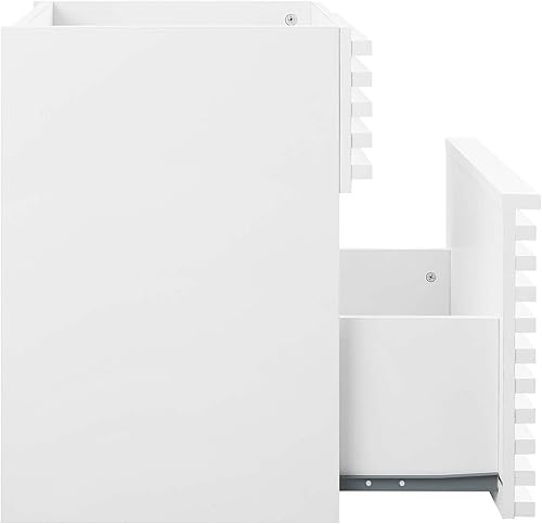 Miniatura 4 de Modway Render - Tocador de baño de pared de 18 pulgadas en lavabo blanco no incluido, 18 pulgadas