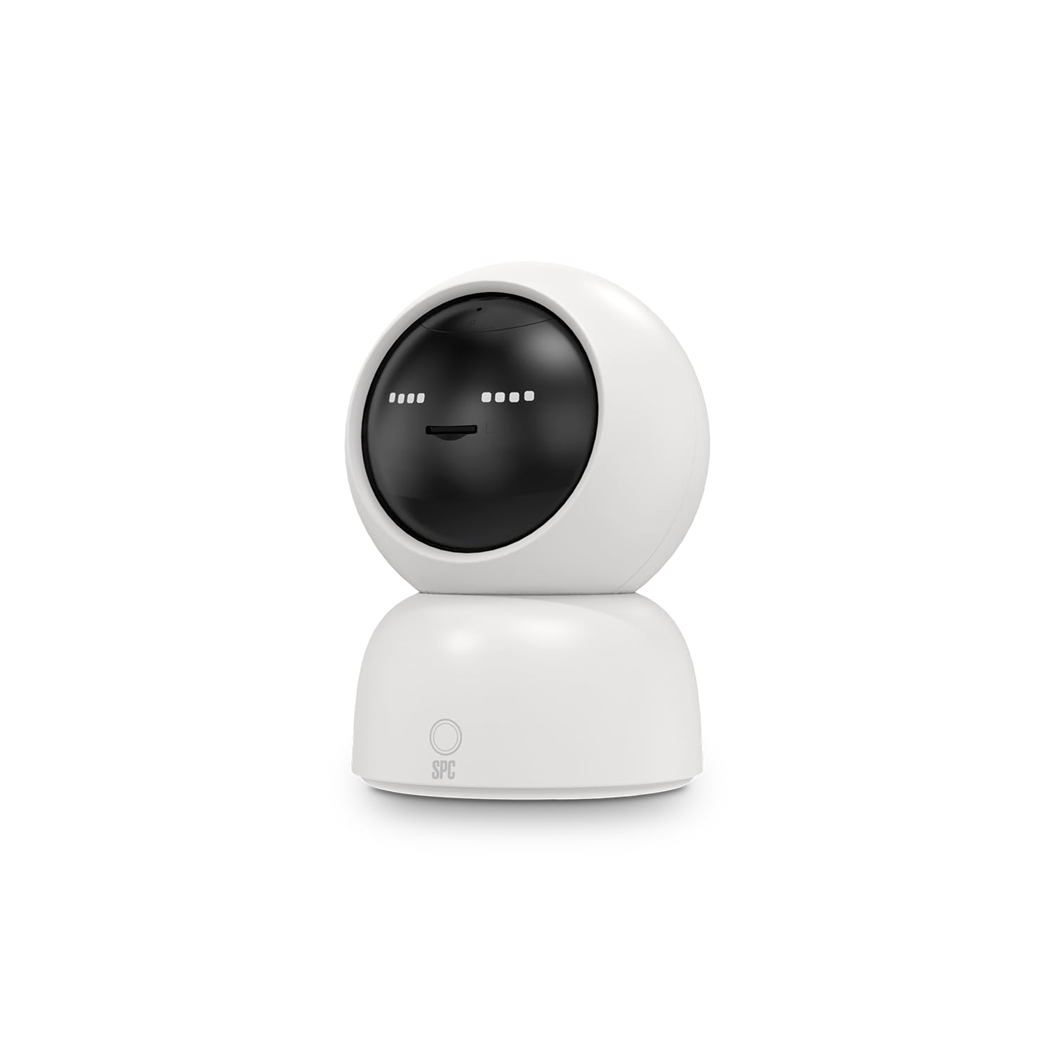 SPC Lares 2K 360 - Cámara vigilancia WiFi Interior 360º y visión Nocturna | Resolución 2K, audio bidireccional, detección de movimiento (humanos y mascotas), sonido y llanto bebé y microSD 256 GB