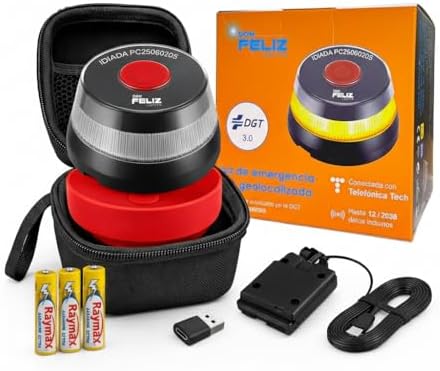 Kit de Baliza de Emergencia V16 homologada y geolocalizada DGT 3....