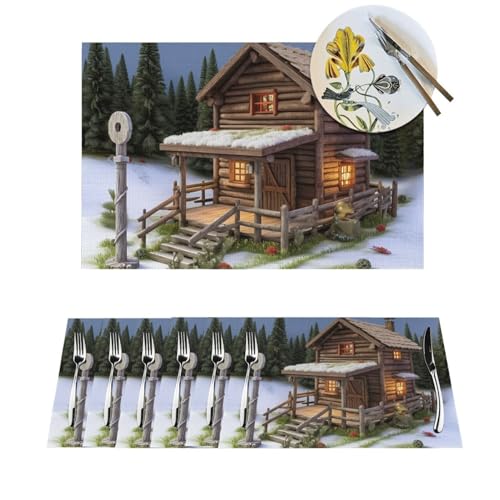 Sets de table antidérapants et lavables protégeant de la chaleur lot de 4
