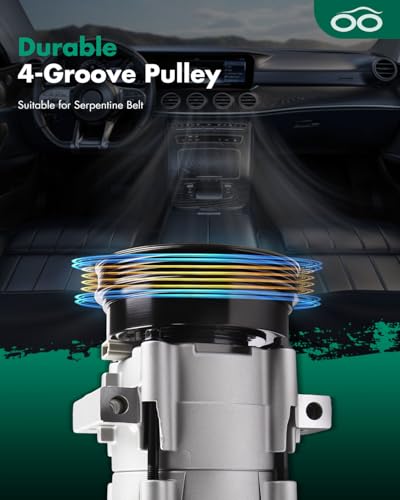 Image of SCITOO AC Compressor for Mercury for Villager 3.0L 1993-1998 | Fast Cooling, Ultra Low Noise (≤72 dB)Air Conditioner Compressor with Clutch, Easy Installation, 1520389 10342781 10101390