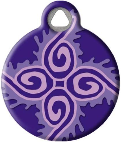Dog Tag Art Lupine Pattern Jelly Roll - Custom Pet ID Tag for Dogs and Cats Large Size…