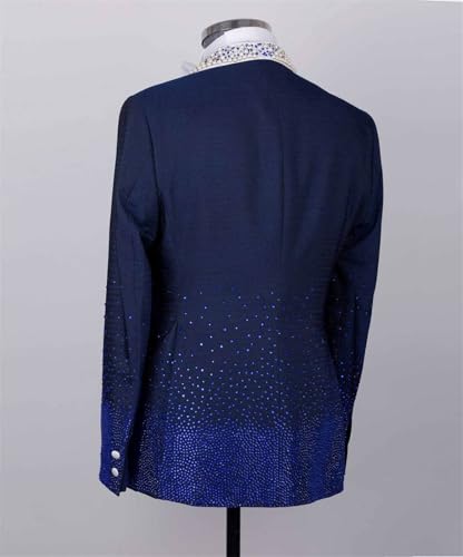 Men's Luxury Tuxedo with RoyalBlue Stone Shawl Lapel One Button Dinner Blazer for Prom Party Wedding3
