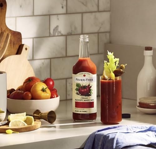 Fever Tree Classic Bloody Mary Mix - Premium Quality Mixer - Refreshing Beverage for Cocktails & Mocktails 750ml Bottle