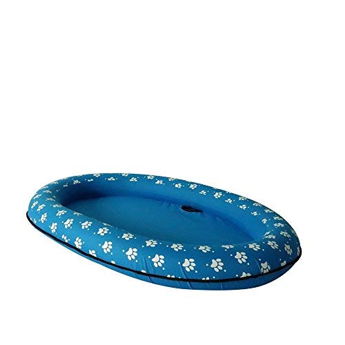 Lafuncosa Inflatable Dog Pet Pool Float Doggie Floating Raft Dog Swimming Pool Toy Raft (Blue) #TOP2