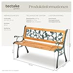 tectake Gartenbank Holz Landhausstil