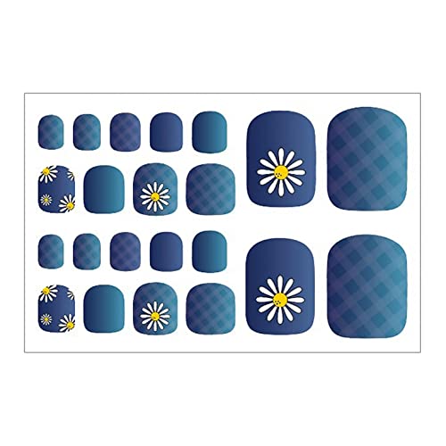 Toe Nail Art Stickers Stickers Womens Self Adhesive Polish Nail Waterproof Wraps Toe Nail Stickers Daisy Cherry Blossoms Stripe Diy Nail Stickers #TOP2