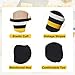 American Trends Stripe Crew Socks for Women Men Mid Calf Tube Socks Fashion Gym 5Pack-3White&2Black