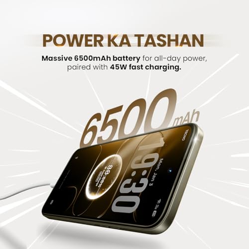 Image of Spark 50 5G (Champagne Gold, 4GB+128GB) | 6500mAh Battery + 45W Fast Charger | Upto 18GB* RAM | MIL-STD 810H Protection | Fastest 8X Network Speed* with URSP | 120Hz Smooth Display | AI Flash Snap