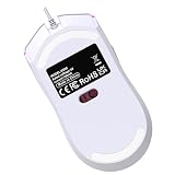EIMSOAH Ergonomiczna Przewodowa Mysz do Gier z Kolorowym Podświetleniem 6400 DPI, 6 Konfigurowalnych Przycisków dla Użytkowników Systemów/Mac/, długość Kabla 150 Cm (S500 Czarny)