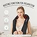 Cordless Shiatsu Neck and Shoulder Massager, Back Massager with Heat ,Massage Deeper Tissue 4D Kneading Massage for Shoulder, Neck and Back, Use at Home, Office, Car - Gifts for Fathers Day Dad Gift