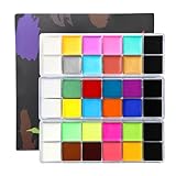 Face Body Paint Oil Palette - Professional Safe Non Toxic Halloween Makeup Painting Kit