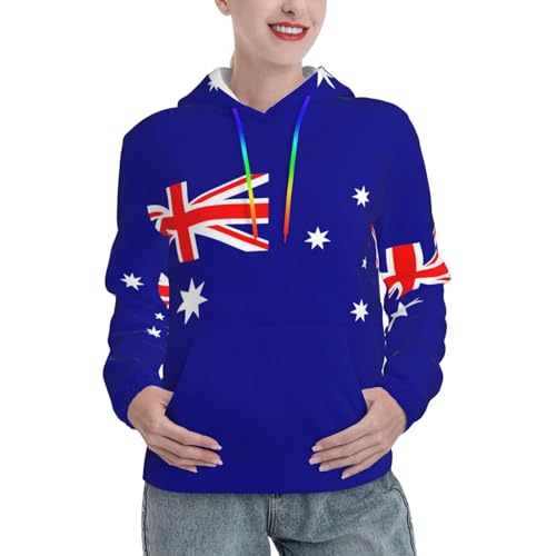 Sweat à capuche femme imprimé Australie - Hoodie hiver confortable doux
