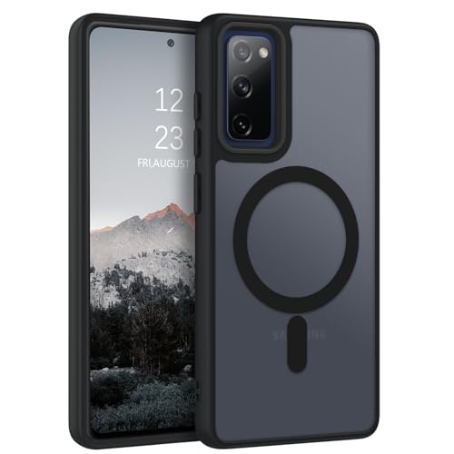 BENTOBEN Coque pour Samsung Galaxy S20 FE Magnétique Etui avec Protection Antichoc de Grade Militaire,Dos Mat Grivé Translucide Anti Rayures Doux pour la...