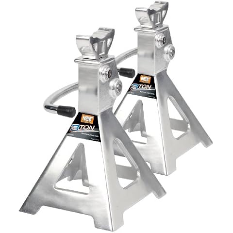 NOS 3-Ton Aluminum Jack Stand Ratchet Style, 2-Pack Cover