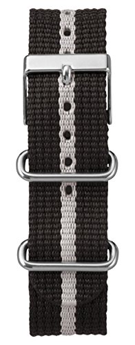 Timex Watch Bands T7B893GZ 20mm Weekender Nylon Black Watch Strap