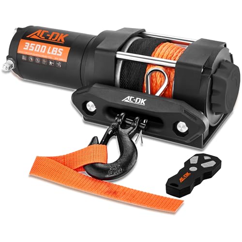 AC-DK 3500 lb ATV/UTV Winch with Remote