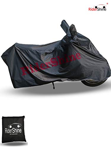 Image of All Weather Protection Scooty Bike Cover for Pulsar 150 Large - Anti UV - Dustproof - Polyester Top of The Line Scooty Cover Black
