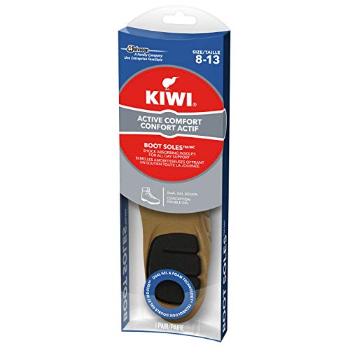 KIWI Shoe Insoles and Inserts for All Day Support , Performance Foam Absorbs Shock for Ultimate Comfort , Gel , Boots , Men 8-133