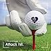 U.S.A. State of Kansas Flag Heart Custom Golf Ball Soft Practice Golf Balls Performance Distance and Speed for Indoor Outdoor