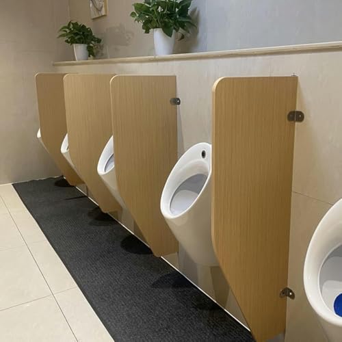 Men's Privacy Wall-Mounted Urinal Partition Solid Wood Toilet Divider for Enhanced PrivacyBathroom Screen Ideal Men's Restroom Solution