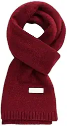 Cachecol de malha macia para mulheres – Cachecol aconchegante de inverno de cor sólida, acessório moderno de outono, perfeito para casais e estudantes