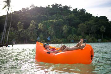 Northmen Inflatable Lounger Air Sofa Hammock-Portable,Water Proof& Anti-Air Leaking Design-Ideal Couch for Backyard Lakeside Beach Traveling Camping Picnics & Festivals (Orange)