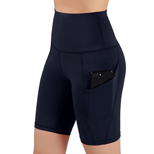 image for ODODOS High Waist Out Pocket Yoga Short Tummy Control Workout Running 