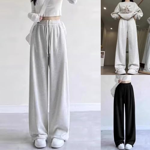 Baggy Sweatpants for Girls Wide Leg Athletic Joggers Casual Loose Drawstring Pants with Adjustable Cuffs3