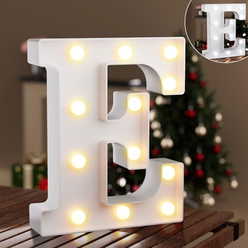 LED Buchstaben Lichter Alphabet, Ledido Leuchtbuchstabe mit Warmes & Kaltes Weiß, LED Brief Beleuchtung Buchstaben Nacht Lichter Dekoration… – Ansicht 1