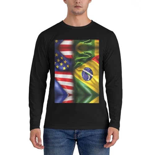 Chemise EdWal manches longues motifs drapeaux coupe classique finitions soignées