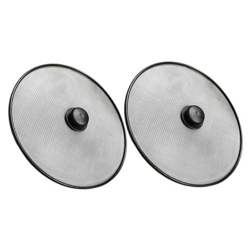 LIGIGWASH 2 piezas Protector Salpicaduras Sartén Acero Inoxidable Malla Fina Mango Resistente Antiquemaduras para Cocina