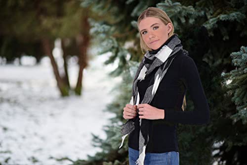 Plaid Blanket Scarf Winter Warm Fall Scarfs for Women, Lightweight Woven Soft Oversized Stylish Tartan Scarves Shawl Wraps4