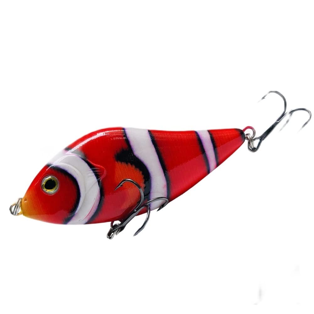 Huffa 04 100Mm 45G Slow Sinking Jerkbait Fishing Lure Slider Swim Action Hard Body Jerk Bait For Pike Musky Fishing (Color : )