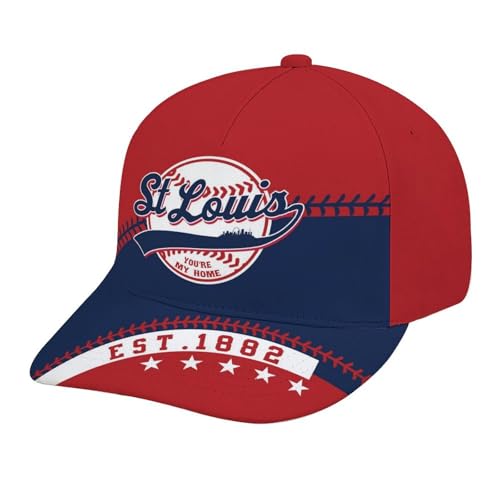 Baseball City Style Adjustable Hat Unisex Adult Game Day Team Color Snapback Cap Sports Fan Gift for Men Women One Sizes Fits All