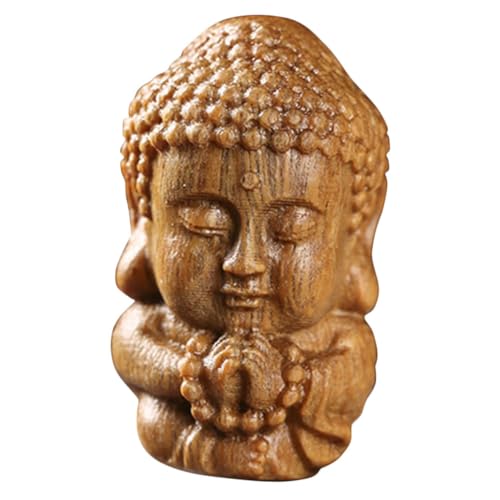 HOMOCONO Porte-clé Décoratif De Bouddha Sculpté Main Charm Unique Pour Accessoires De Clé Et Décoration Personnalisée