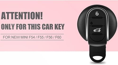 Vista 10 de Funda para llavero con accesorios para Mini Cooper F54 Clubman 55 F56 F57 F60 Countryman hasta 2023 Union Jack en forma de U Oro