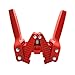 Manual Twin Lever Hand Capper for Home Brewing, Crown Capper with 50PCS Plastic Red Beer Bottle Crown Caps